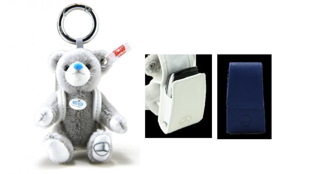 EQ by メルセデス ベンツ シュタイフ 青 キーカバー テディベア - メルカリ