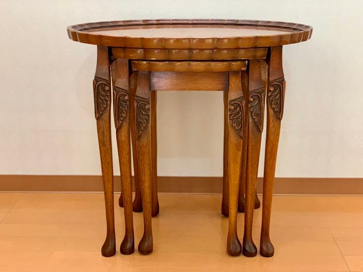 英国　クラシック　Bevan Funnell社 ネストテーブル 英国クラシック ガラストップ ネストテーブル – rocca rocca