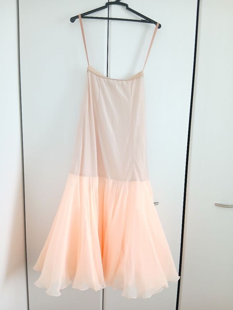 《❤試着のみの美品❤》社交ダンス用ドレス・スタンダードドレス/オレンジ