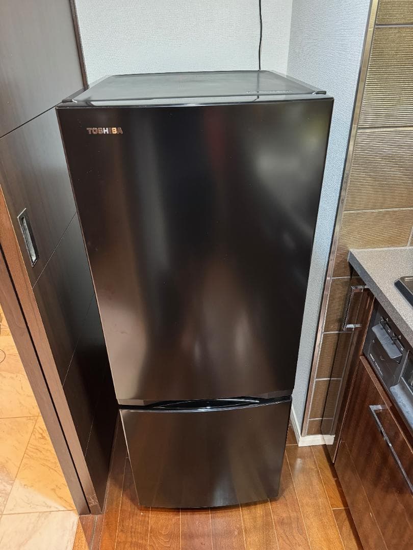 TOSHIBA ブラック冷蔵庫 153L Amazon.co.jp: 東芝 冷蔵庫 幅47.9㎝ 153L セミマットブラック GR