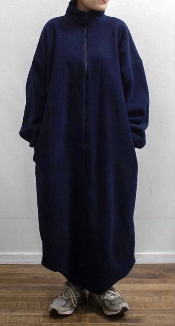 90s 00s モモンガフリース オールインワン 水色 itimi