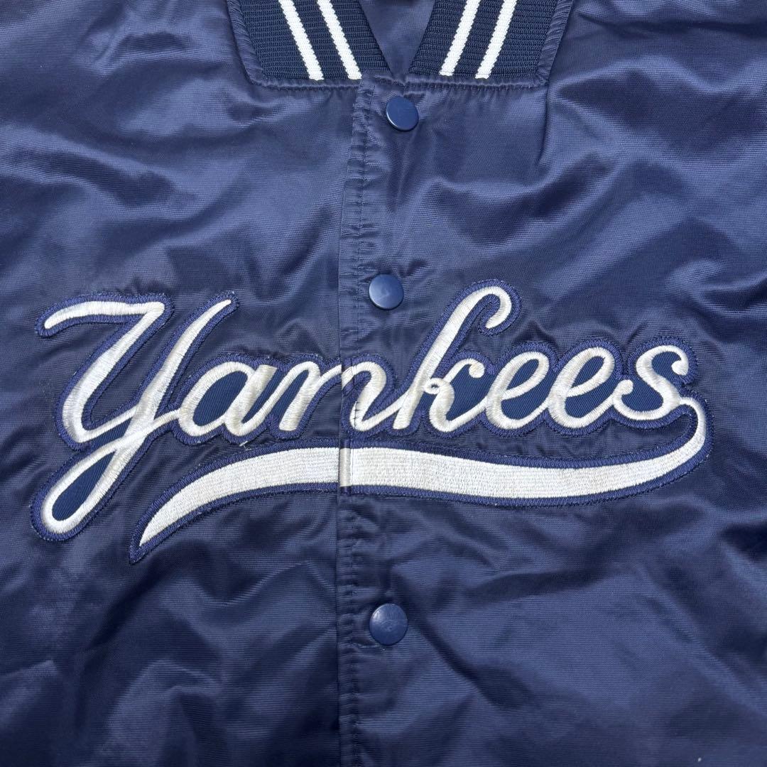 人気☆ majestic yankees スタジャン チ ームロゴ 刺繍 XL