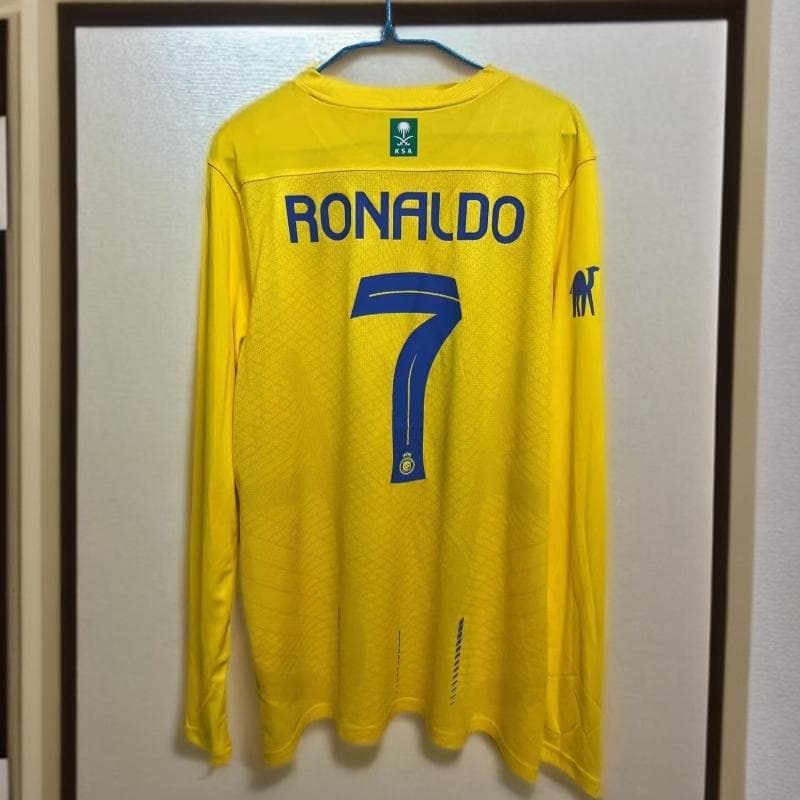 23-24 リヤド勝利 アル・ナスル 7 長袖 シャツ RONALDO 06ce1bb203bcacc14b99e9f83ef574