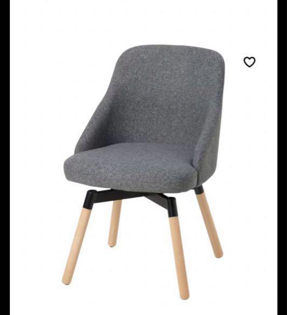 ikea JANOLOF ヤンオロフ 回転ダイニングチェア ライトグレー - メルカリ