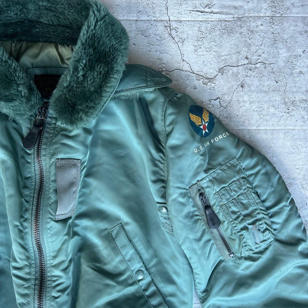 90s ALPHA B-15D 50s復刻 USA製 フライトジャケット M