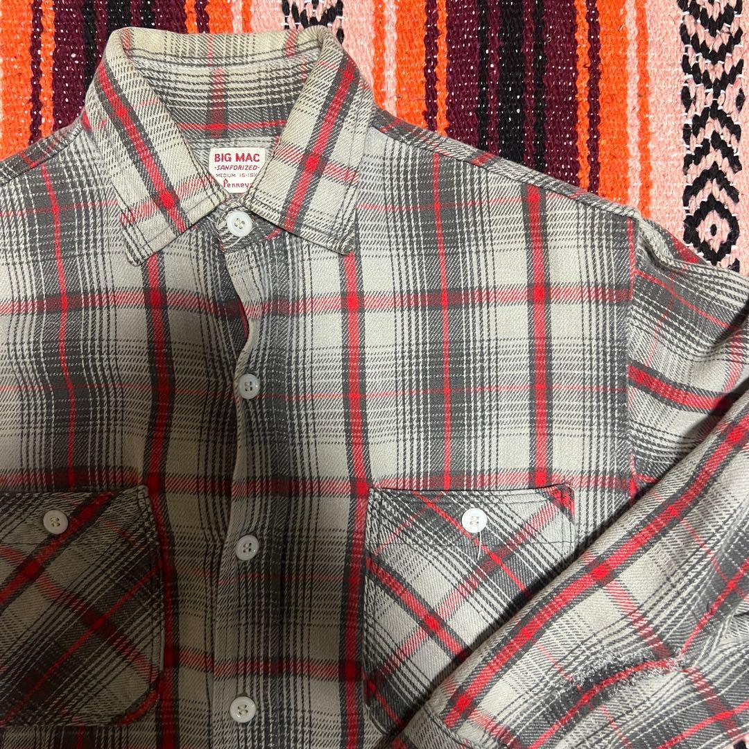 キムタク着用] 60's PENNEY'S BIG MAC ヘビーネルシャツ - メルカリ