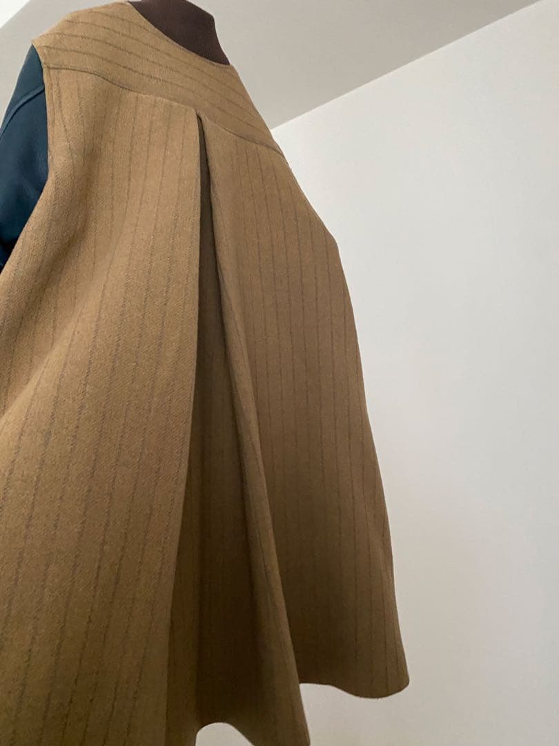 サカイラック sacai luck スタジャン 袖レザー Aライン ロングの通販は