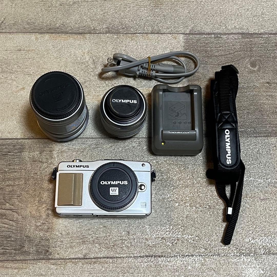 OLYMPUS PEN Mini E-PM2 シルバー Olympus PEN Mini E-PM2 camera w/14-42mm & 40-150mm double Lens | eBay