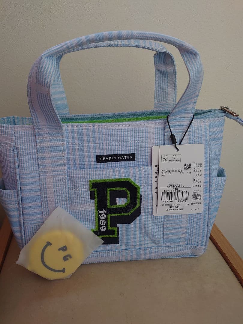 【新品未使用】PEARLY GATES 2025年水色 ゴルフカートバッグ パーリーゲイツ カートバッグ 2025年モデル ネイビー 新品未使用