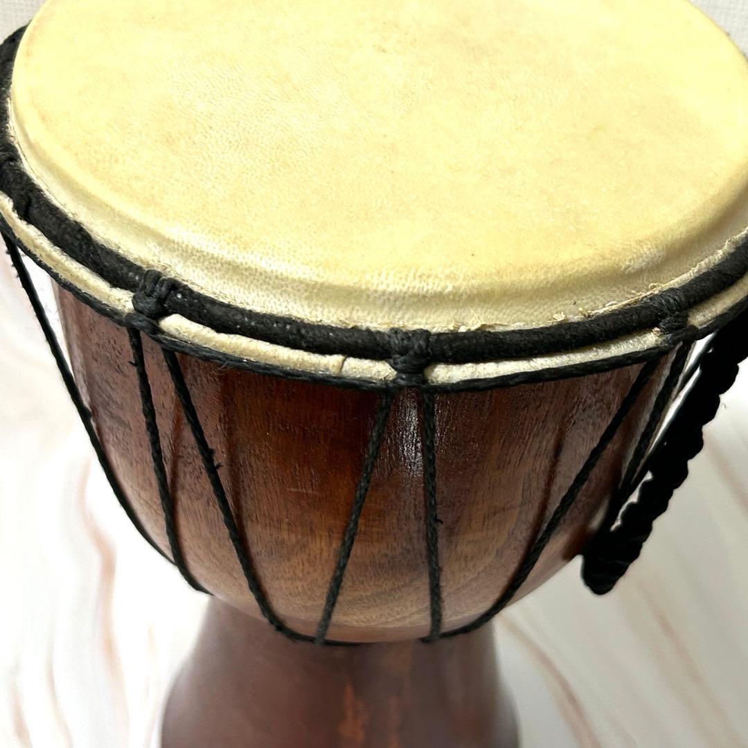 【美品】ジャンベ 17.5cm×31cm 1.27kg★ジェンベ　太鼓★民族楽器