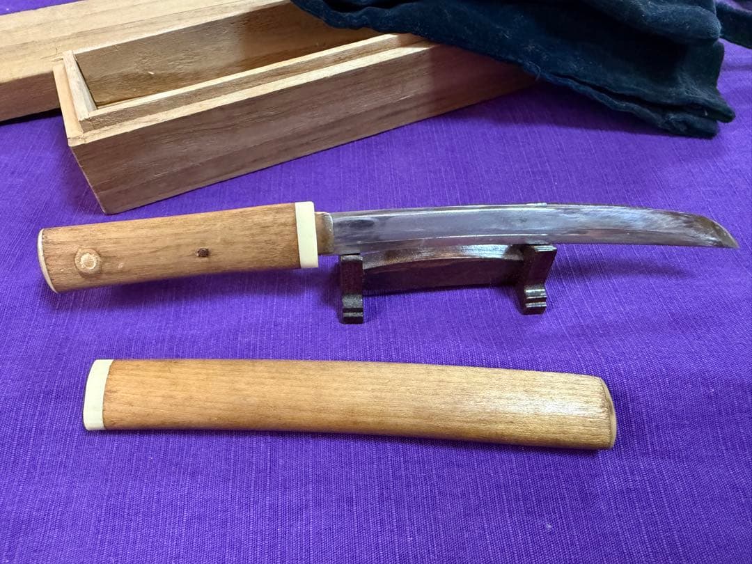 日本刀 合口小刀 短刀 極小（脇差刀装具鍔鐔拵目貫小柄縁頭