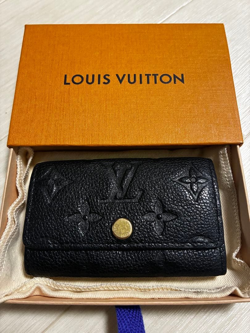 ルイヴィトン ミュルティクレ6 キーケース ノワール アンプラント LOUIS VUITTON（ルイ・ヴィトン） キーケース モノグラム アンプラント