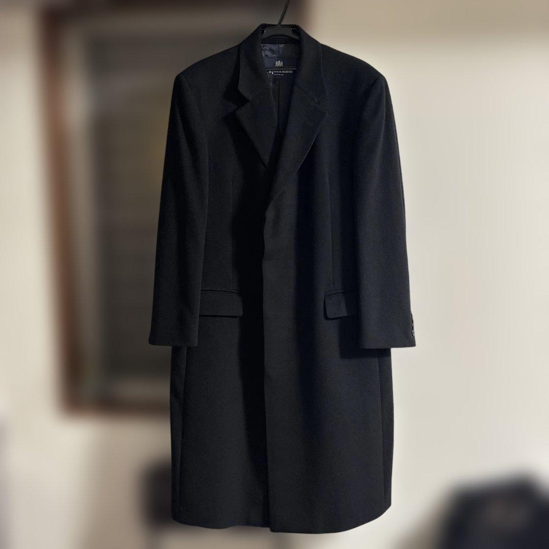 Aquascutum HOLBORN チェスターコート 38 カシミア100 ウールカシミヤ チェスターコート