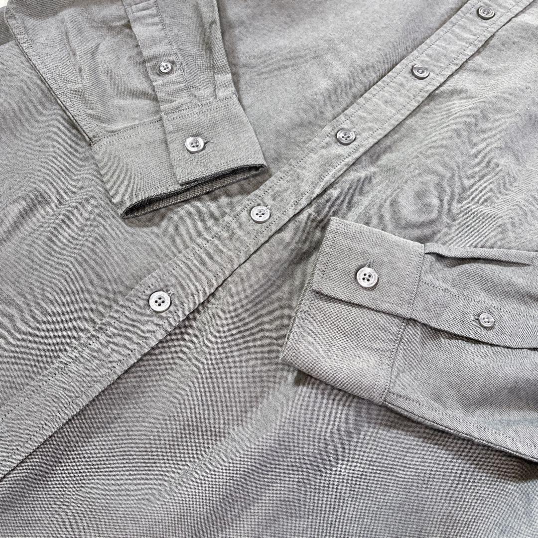 極美品 HUF ハフ シャツ 《M》 オックスフォード ロゴ 長袖 ボタンダウン