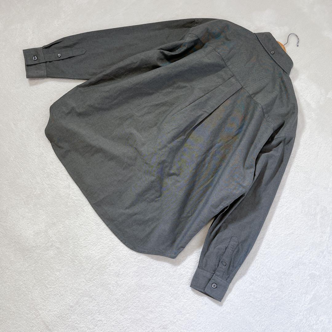 極美品 HUF ハフ シャツ 《M》 オックスフォード ロゴ 長袖 ボタンダウン