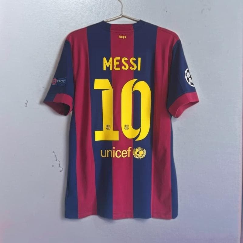 新品、未使用！バルセロナ メッシ 背番号10 半袖シャツ FC Barcelona Messi 10番シャツ 未使用 オンライン ショップ