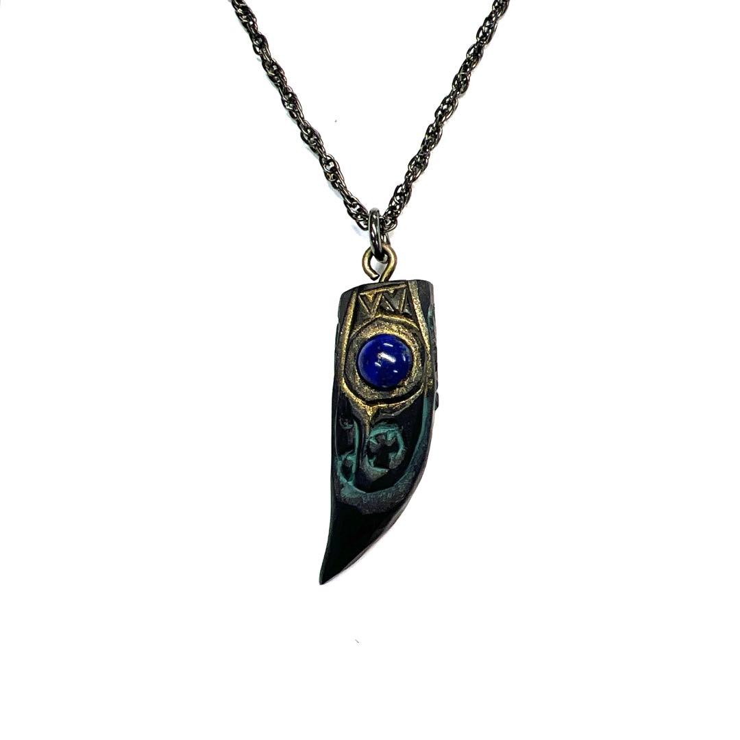 北海道アイヌコタン　西田智三さん　ペンダント　パワーストーン　天然石ラピスラズリ アイヌコタン 西田さんのペンダント完成！ | にじいろ☆のーと