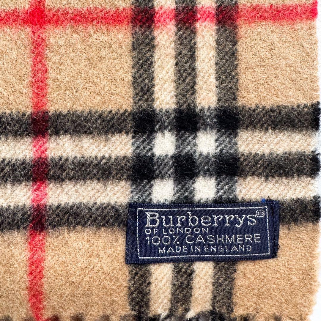 【美品】 Burberrys バーバリー マフラー ラムウール ビンテージ BURBERRYS バーバリーズ LAMBSWOOL 100% ラムウール マフラー ベージ