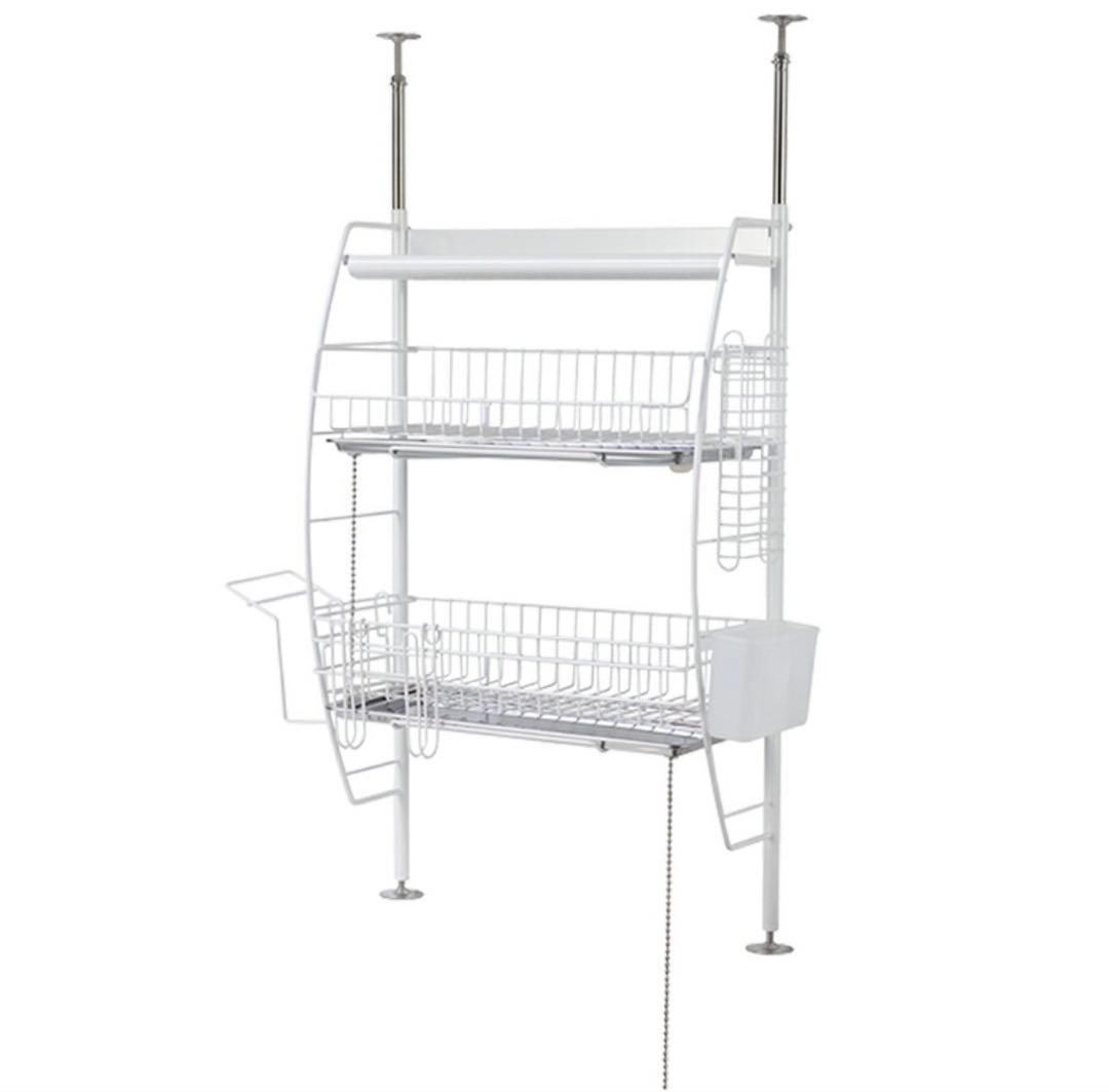 【美品】 燕三条 水切りラック ホワイト フルセット 50010-1.jpg?v=1750898353&width