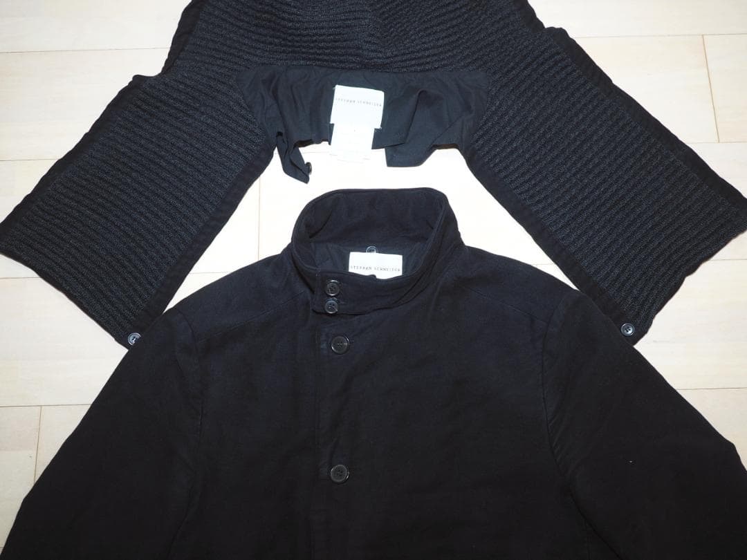 ステファンシュナイダー 15AWモールスキン中綿フーデッドコート4