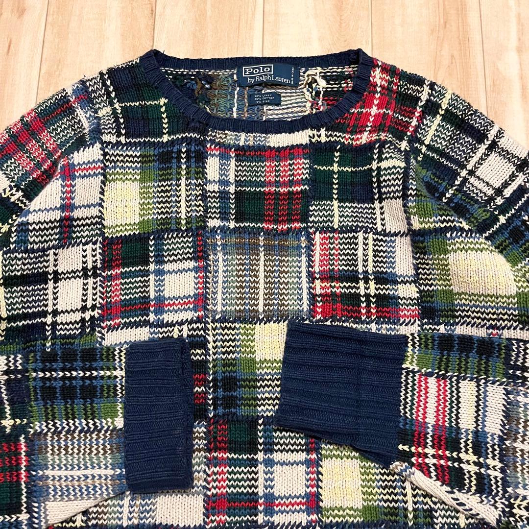 激レア！1990’s RALPH LAUREN “PATCHWORK” KNIT
