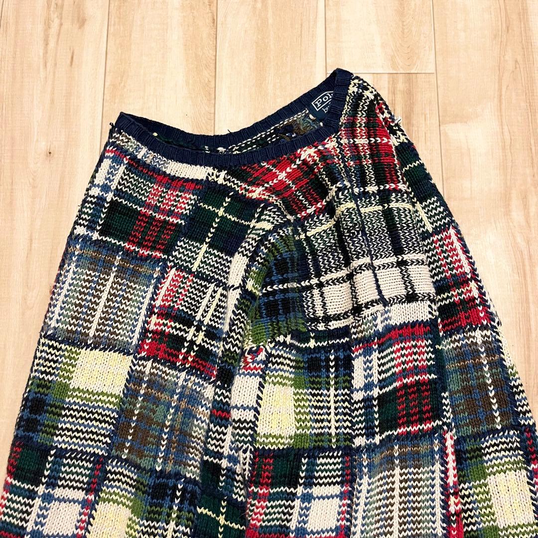 激レア！1990’s RALPH LAUREN “PATCHWORK” KNIT