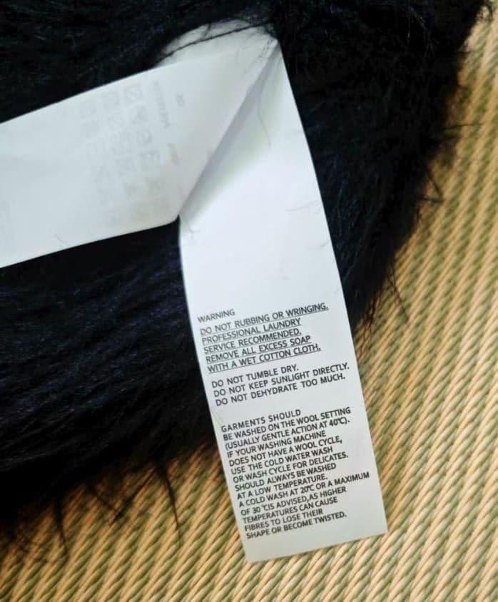 Thugclub mohair beanie 黒 ニット帽 ピンバッジ付き consterior.com