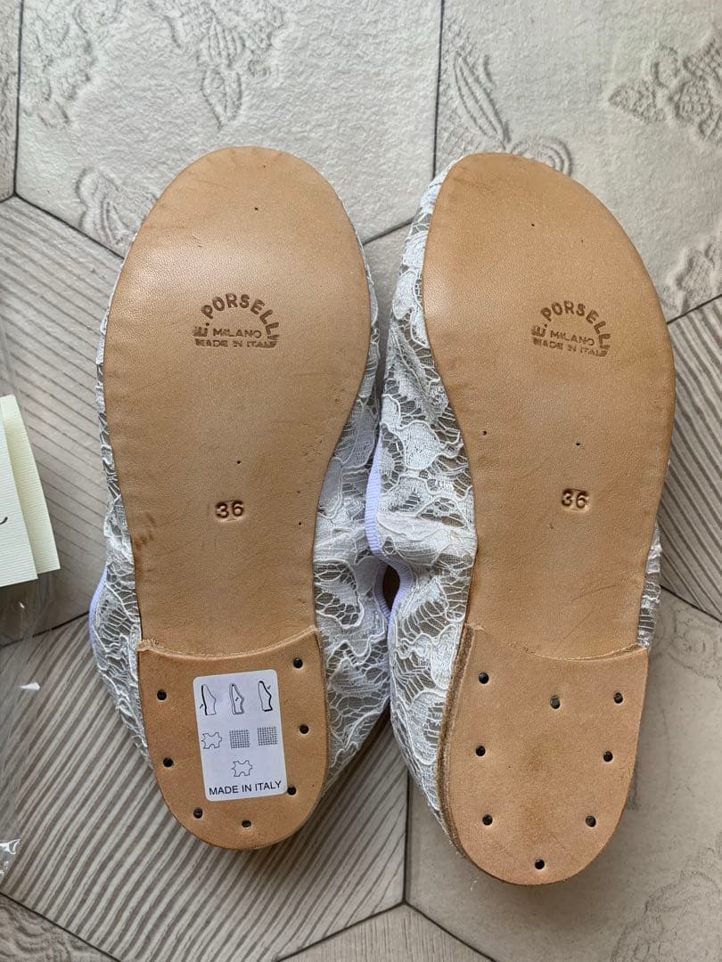 ポルセリ レースバレエシューズ36新品未使用イエナ スピック、レペット