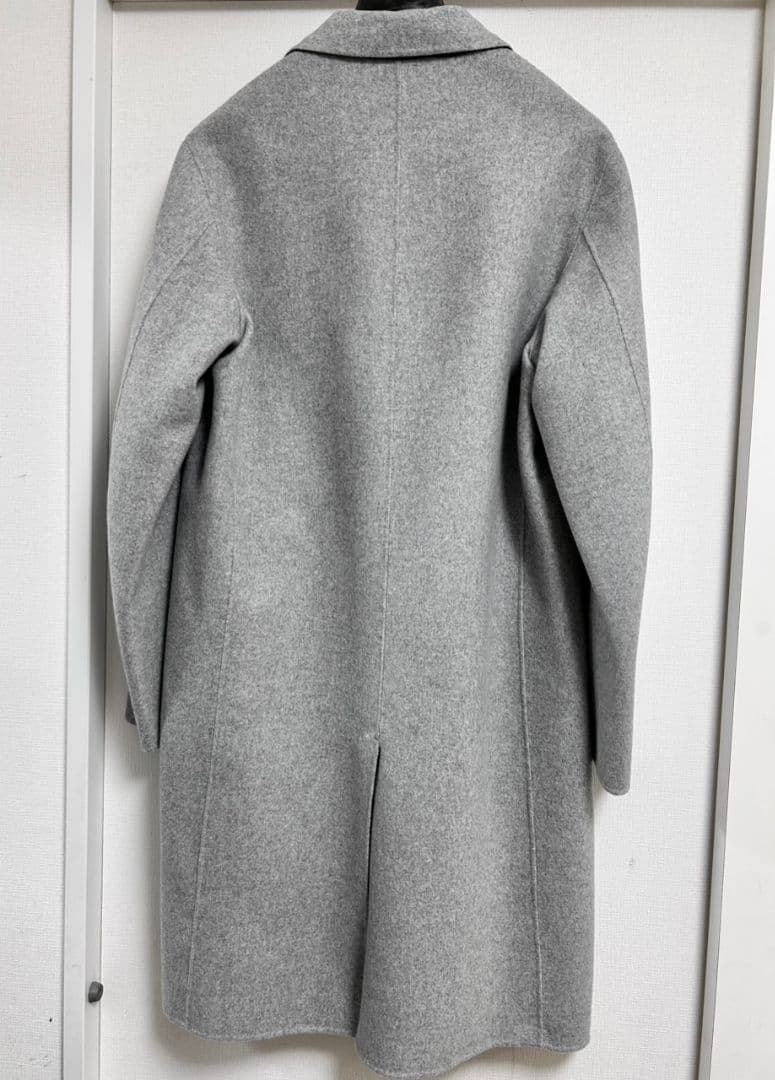 Theory セオリー ライトグレー チェスターコート カシミヤ100% L