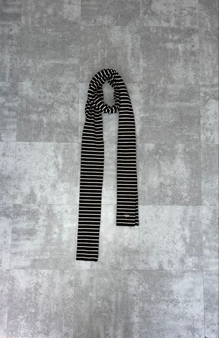 Dior Homme AW06 BEE ボーダー　カシミヤ　ストール　マフラー Dior Homme AW06 BEE ボーダー カシミヤ ストール マフラー