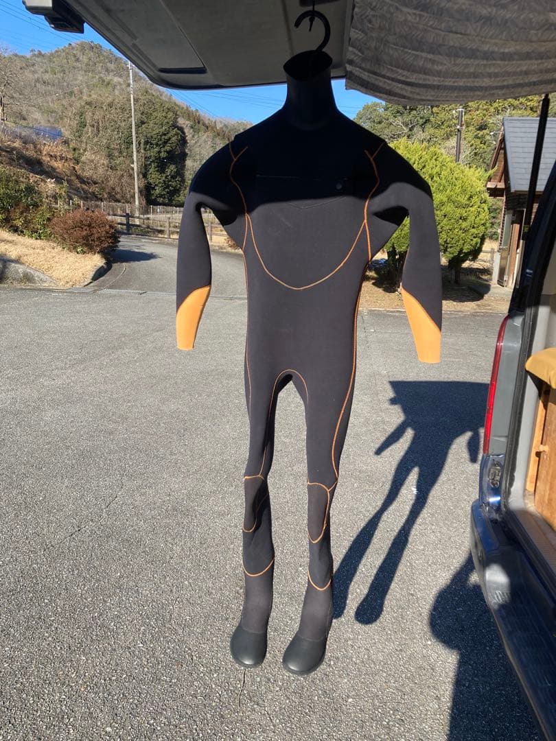 ウェットスーツ 3mmセミドライ ブーツ付き Mサイズ ショートチェストジップ ウェットスーツ 3mmセミドライ ブーツ付き Mサイズ ショートチェスト