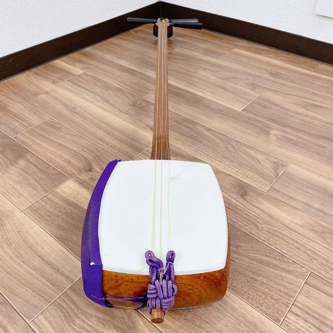 三味線 中棹 花梨 犬皮 丸打胴 平溝 和楽器 - メルカリ