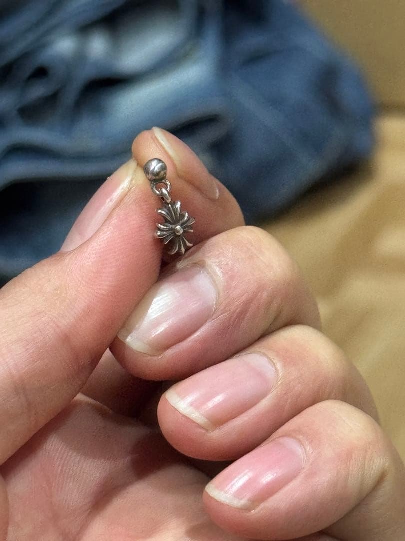 Chrome hearts クロムハーツ タイニーE ドロップピアス 14k クロムハーツタイニーECHプラスドロップイヤリングwithダイヤモンド