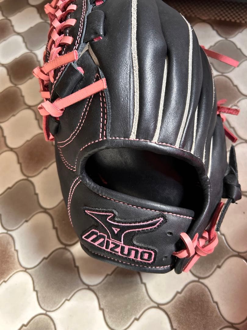 ミズノ 一般軟式 グローブ 大人用 ダイヤモンドヒーロー ピンク 左投