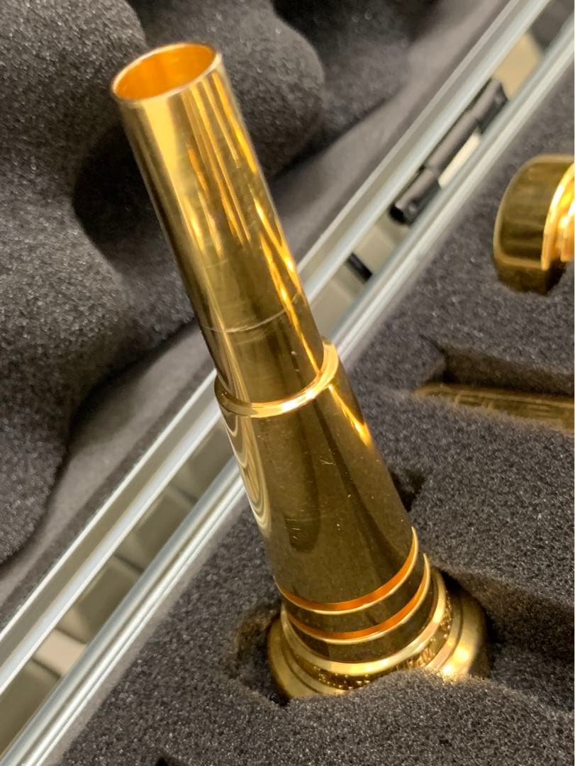BEST BRASS TP-3C改 トランペット マウスピース 金メッキ Bach 3C GP