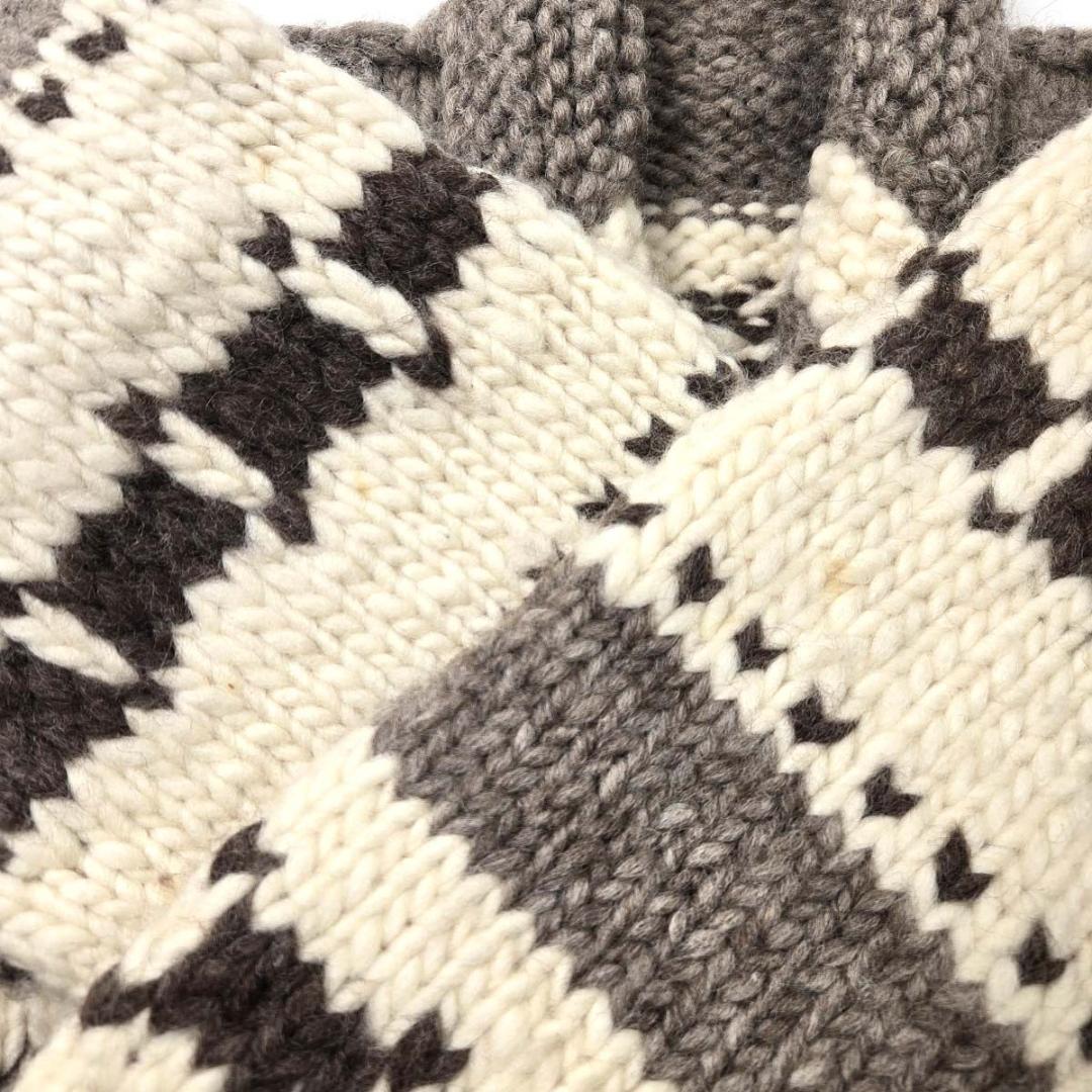 KANATA カナダ製サンダーバード柄カウチンニットカーディガン ヴィンテージ