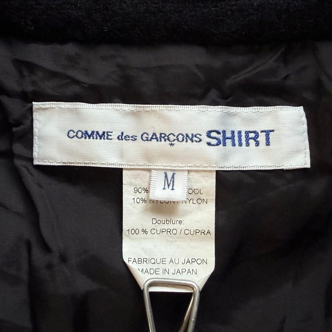 《美品》24aw コムデギャルソン シャツ ウール縮絨 ジャケット Pコート M