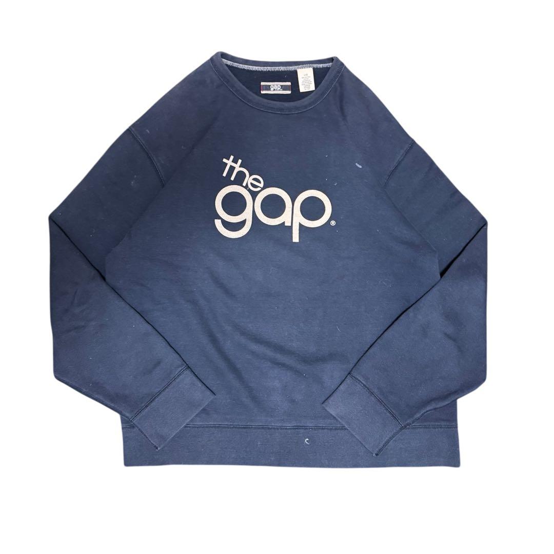 00s OLD GAP 小松菜奈着用スウェット トレーナーネイビー デカロゴ 00s OLD GAP 小松菜奈着用 スウェット トレーナー ネイビー デカロゴ