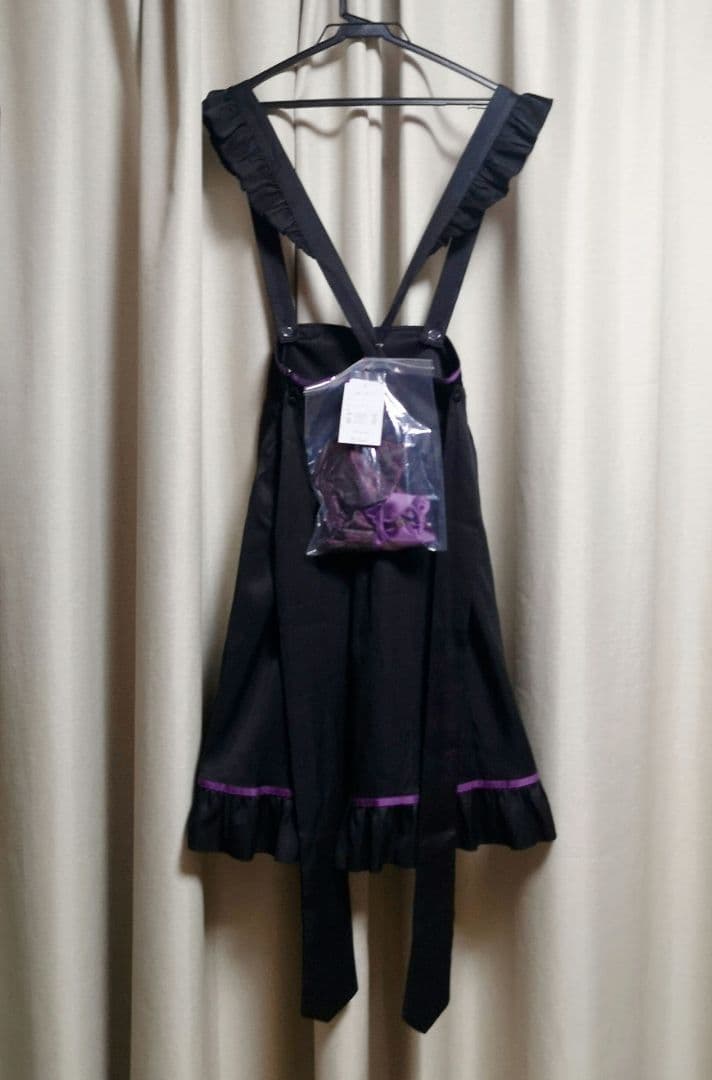 Amavel 宮燈街の飴売り子エプロンスカート 限定カラー ブラック - メルカリ