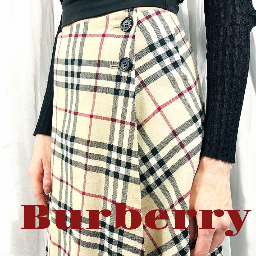 Burberry バーバリー ノバチェック柄 ラップスカート - メルカリ