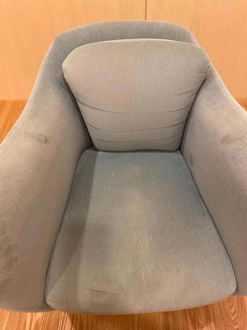 値下げ IDEE Blue grayファブリックチェア