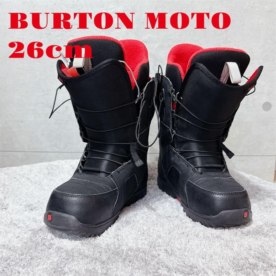 BURTON MOTO 26cm スノーボードブーツ 赤 黒 BURTON (バートン) MOTO-ASIAN FIT スノーボードブーツ メンズ SIZE