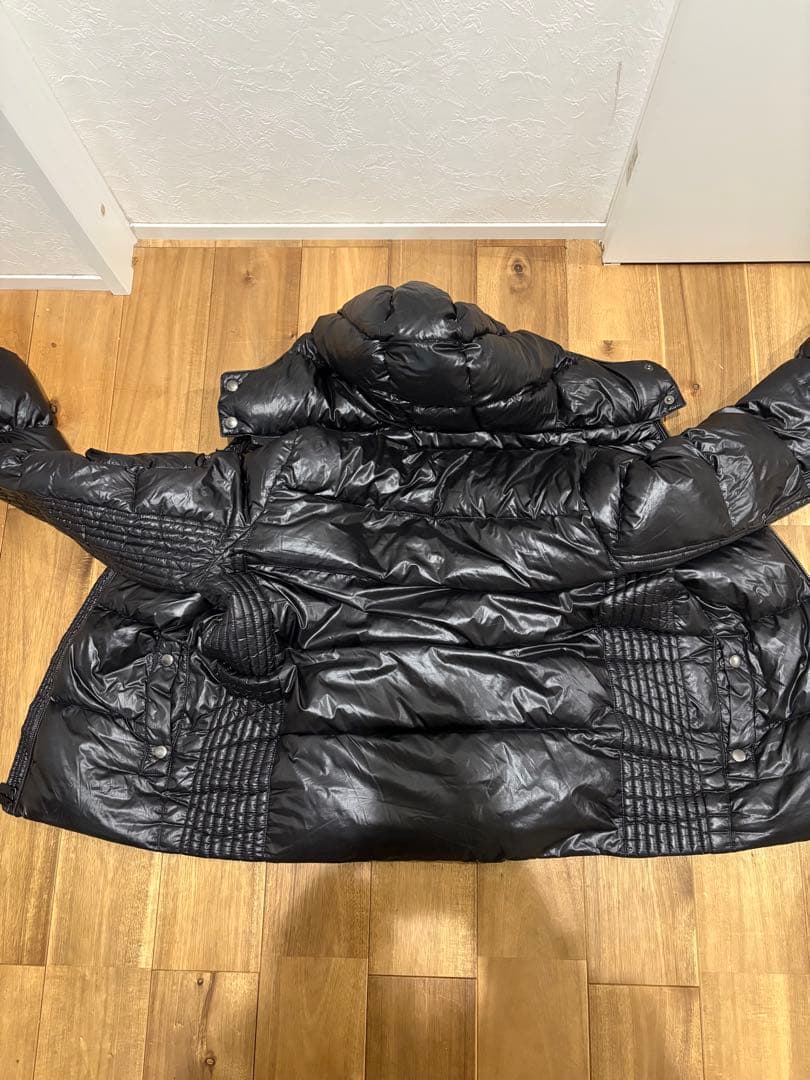 ブラック ダウンジャケット フード付き TRIANGLE PALETTE ダウンコート ダウンジャケット フード付き 中綿