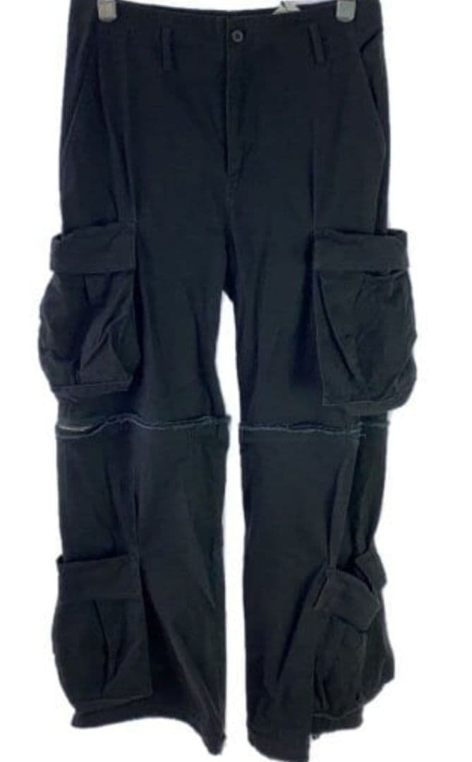 GRANCY】ジップデザイン カーゴパンツ