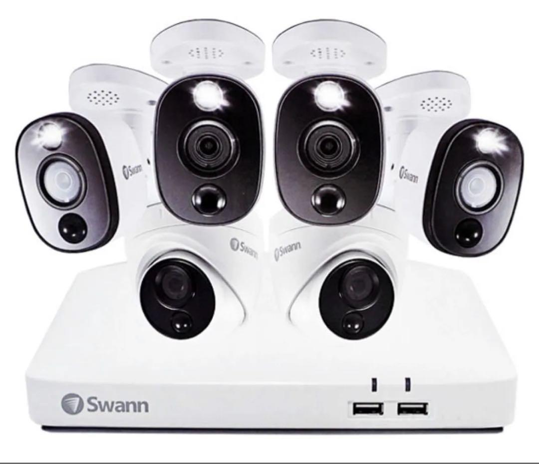 Swann （スワン）DVRシステム ８チャンネル　カメラ６台セット Swann（スワン）8CH 4K NVRシステム 2TB 4K バレット カメラ 6台セット
