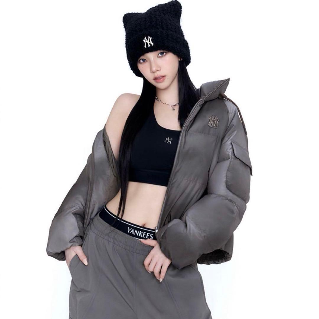 新品未開封】MLB Korea 猫耳 ニット帽 ブラック カリナ着用 ビーニー