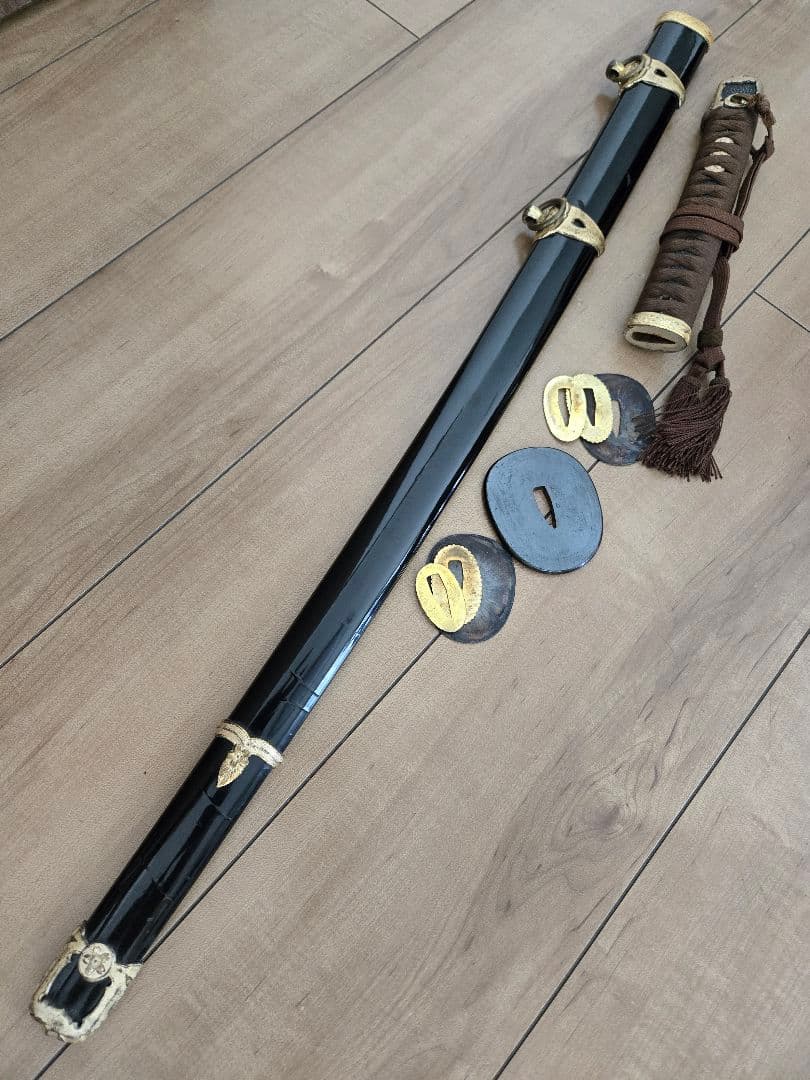 第二次大戦頃/実物 極美品 海軍士官軍刀拵え(刀身なし) 高級