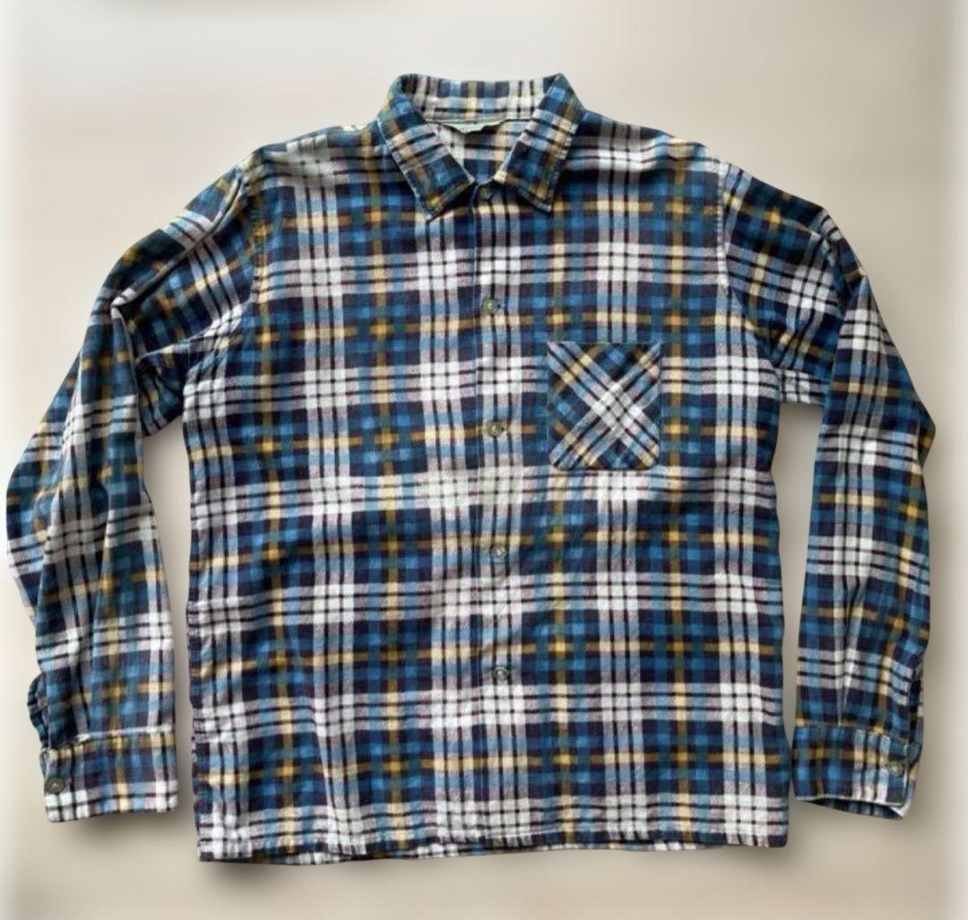 60s Penny'sペニーズネルシャツ プリントネル ボックスビンンテージ