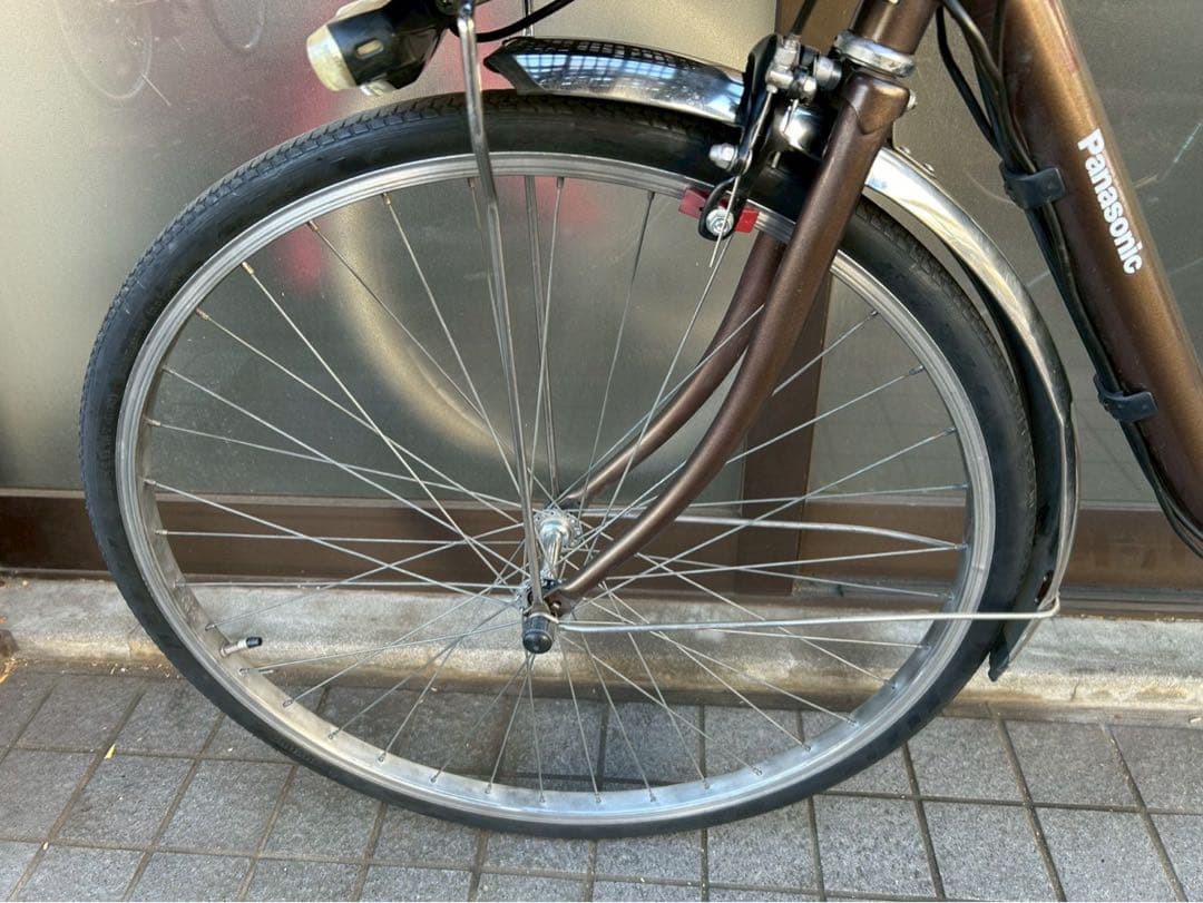 中古電動自転車 【パナソニック】【ビビTX】【26インチ】【ブラウン