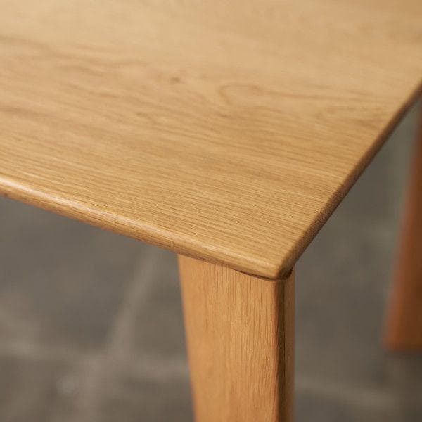 88814☆オーク 無垢材 ダイニングテーブル W1400xD850 - メルカリ